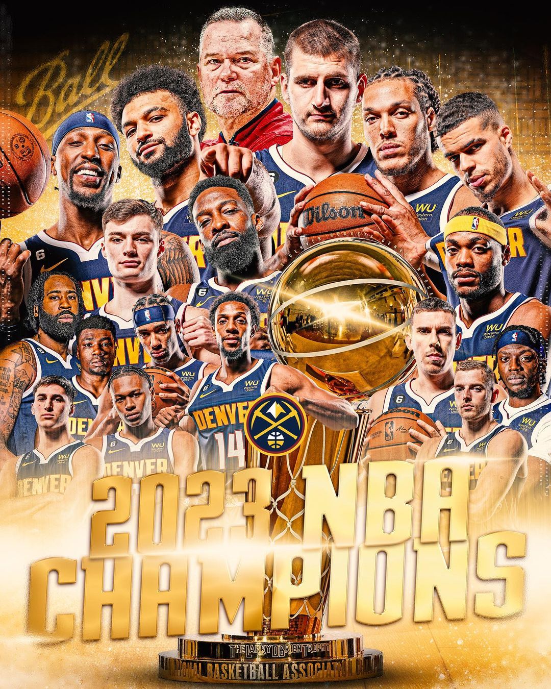 2023 NBA finals Champion Nuggets free 100 jilibet365