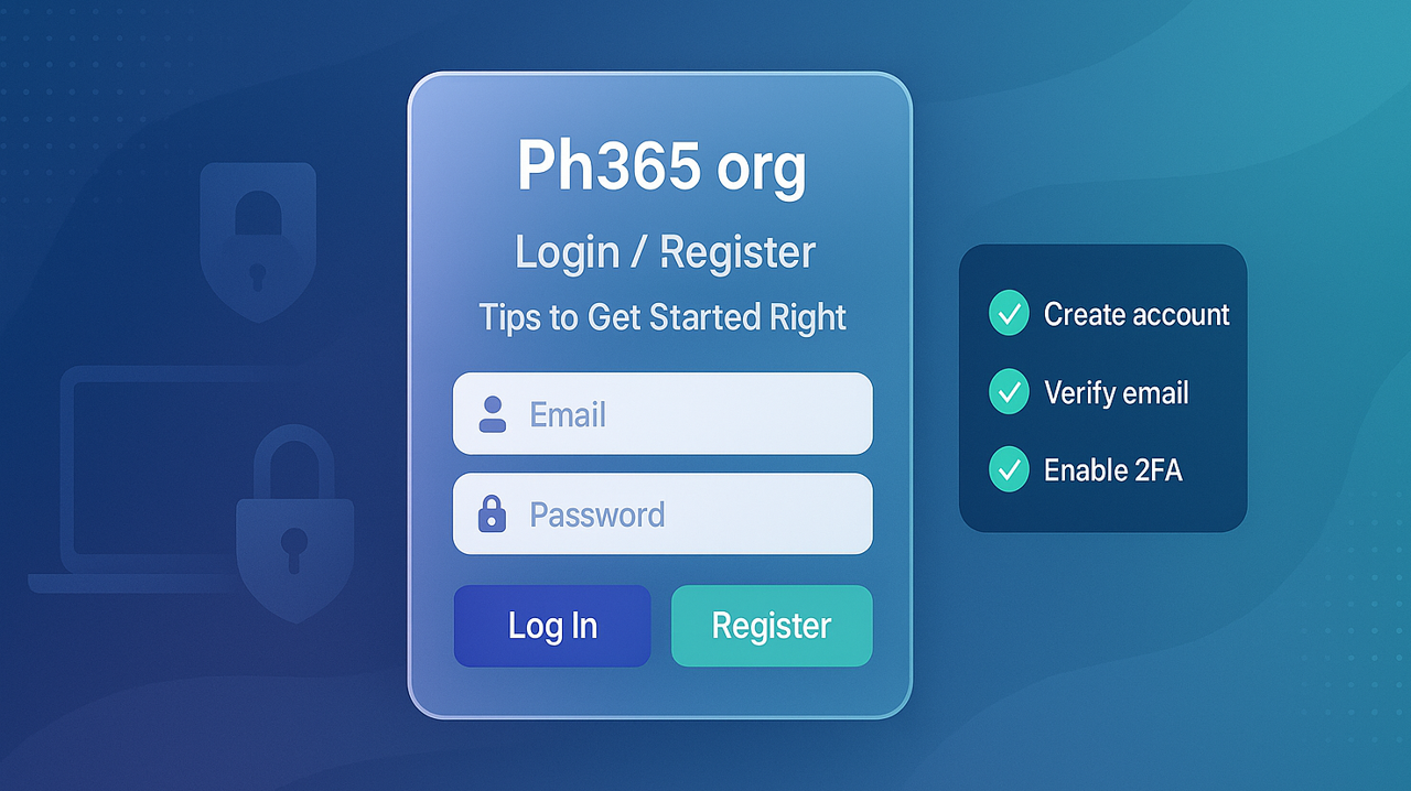 Ph365 org Login Register – Tips to Get Started Right
